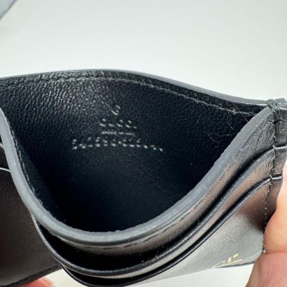 The Gucci Leather Gold Logo Card Holder $485 - Picture 6 of 6